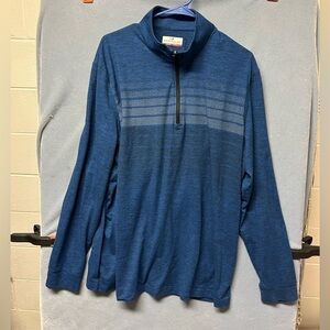 Men’s navy grand slam XL quarter zip long sleeve pullover comfort top shirt